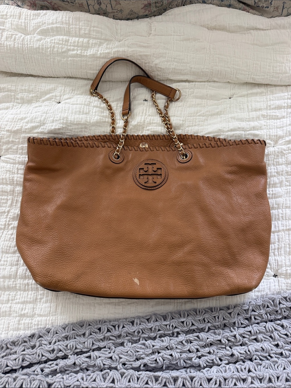 Tory Burch Brown Tote Bag
